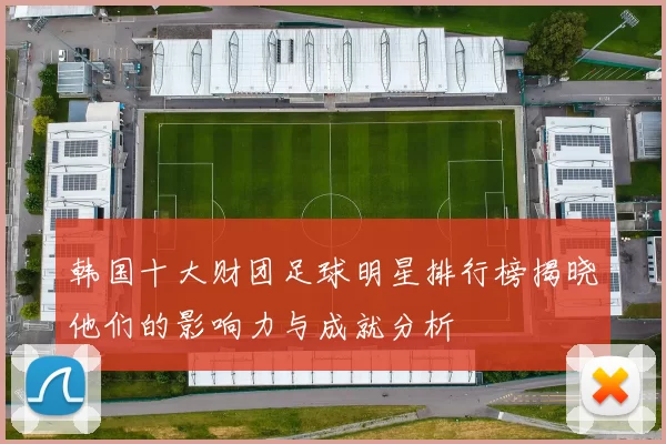 韩国十大财团足球明星排行榜揭晓他们的影响力与成就分析